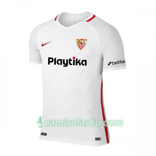 Camisolas de Futebol Sevilla Equipamento Principal 2018/19 Manga Curta Camisolas de Futebol Sevilla Equipamento Principal 2018/19 Manga Curta